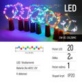 COLORWAY 5x LED řetěz/ vnitřní / 5x 20 LED / délka 5x 2m / více barevný/ napájení baterie