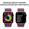 Apple Watch Series 10 GPS 42mm Růžově zlatý hliník se švestkovým provlékacím řemínkem