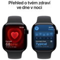 Apple Watch Series 10 GPS + Cellular 46mm Klavírně černý hliník s černým sportovním řemínkem - M/L