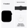 Apple Watch Series 10 GPS + Cellular 46mm Klavírně černý hliník s černým sportovním řemínkem - M/L