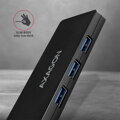 AXAGON SLIM hub USB-A / HUE-G1A / USB 3.2 Gen1 / 4x USB-A / 0,1m