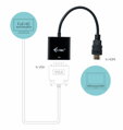 i-tec HDMI na D-SUB (VGA) kabelový adaptér/ 1920×1080/ černý