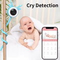 IMMAX NEO LITE SMART Security dětská chůvička, Baby Monitor, Wi-Fi 2,4GHz, 4MP, modrá, TUYA