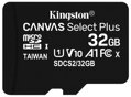 KINGSTON Canvas Select Plus 32GB microSD / UHS-I / CL10 / vrátane SD adaptéru