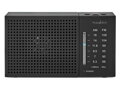 NEDIS přenosné rádio/ AM/ FM/ napájení z baterie/ analogové/ 1.5 W/ výstup pro sluchátka/ černé