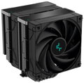 DEEPCOOL chladič AK620 Zero Dark / 2x120mm fan / 6x heatpipes / pro Intel i AMD/ komplet černý