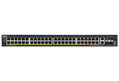 ZyXEL XGS2220-54HP, L3 Access Switch, 600W PoE, 40xPoE+/10xPoE++, 48x1G RJ45 2x10mG RJ45, 4x10G SFP+ Uplink, incl. 1 yr