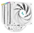 DEEPCOOL chladič AK620 Digital / 2x120mm fan / 6x heatpipes / pro Intel i AMD/ bílý / digitální display