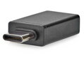 NEDIS USB-C adaptér/ USB 3.2 Gen 1/ zástrčka USB-C/ zásuvka USB-A/ 5 Gbps/ OTG/ kulatý/ poniklovaný/ Box/ černý