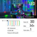 COLORWAY LED girlanda/ vnitřní / 300 LED / délka 3 x 3m / více barevná/ AC 220V