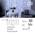 COLORWAY LED girlanda/ vnitřní / 300 LED / délka 3 x 3m / studená bílá/ AC 220V