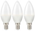 NEDIS LED žárovka E14/ svíčka/ 4,9 W/ 220 V/ 470 lm/ 2700 K/ teplá bílá/ matná/ 3 kusy