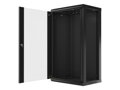 LANBERG RACK CABINET 19” WALL-MOUNT 22U/600X450 (FLAT PACK) BLACK   V2