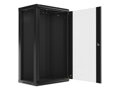 LANBERG RACK CABINET 19” WALL-MOUNT 22U/600X450 (FLAT PACK) BLACK   V2