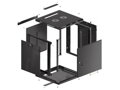 LANBERG RACK CABINET 19” WALL-MOUNT 12U/600X600 FOR SELF-ASSEMBLY WITH METAL DOOR BLACK   (FLAT PACK)