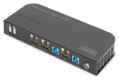 DIGITUS DS-12874 KVM Switch, 2x1 HDMI, HDMI Out, USB, 4Kx2K@60Hz, černá