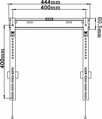 OMEGA držák na zeď pevný pro TV, VESA 75x75, 100x100, 200x100, 200x200, 300x300, 400x200, 400x400 35 kg