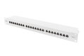 Digitus CAT 6A Patch Panel, stíněný, 1U, 24 portů, 8P8C, šedý, 483 mm (19 