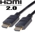 PremiumCord HDMI 2.0 High Speed + Ethernet kabel, zlacené konektory, 0,5m