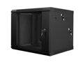 LANBERG RACK CABINET 19” DOUBLE-SECTION WALL-MOUNT 9U/600X600 (FLAT PACK) BLACK