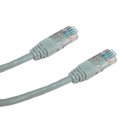 DATACOM Patch kábel UTP CAT5E 1m sivý