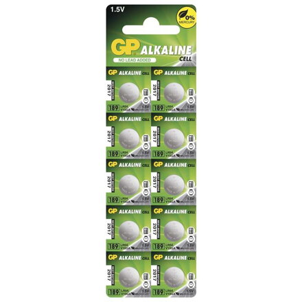 GP alkalická baterie 1,5V LR54 10ks blistr