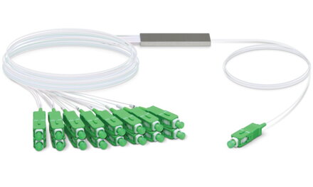 UBNT UFiber Splitter 16 - optický rozbočovač 1:16, 1260-1650 nm, SC / APC konektory, dĺžka 1,5 m