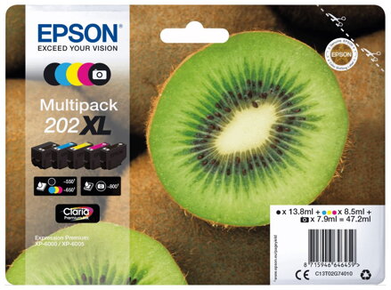 Epson inkoustová náplň/ T02G7/ multipack 5 barev/ 202XL/ Premium,/ XL