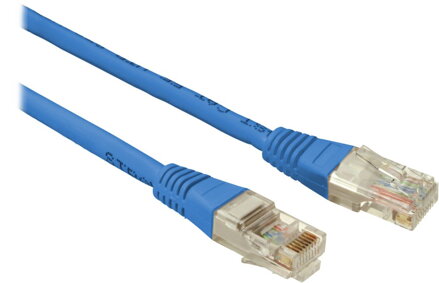 Solarix patch kábel CAT6 UTP PVC 2m modrý non-snag-proof C6-114BU-2MB
