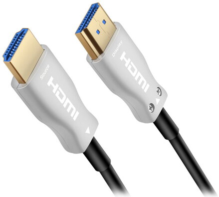 PremiumCord HDMI optický fiber High Speed + Ethernet kabel/ 4K@60Hz/ M/M/ zlacené konektory/ 5m/ černá