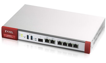 Zyxel ATP200 Firewall, 10/100/1000, 2 * WAN, 4 * LAN / DMZ ports, 1 * SFP, 2 * USB with 1 Yr Gold Security Pack