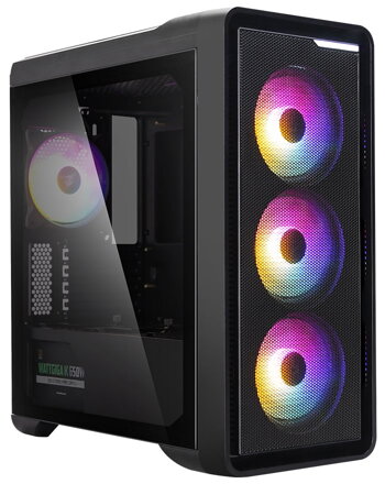 Zalman skříň M3 Plus / Mini tower / Micro ATX / USB 3.0 / 2x USB 2.0 / RGB / průhledná bočnice