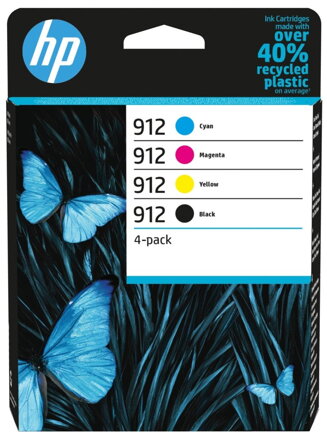 HP 912 CMYK Original Ink Cartridge 4-Pack