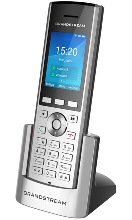 Grandstream WP820 telefon, 2.4" TFT barevný LCD displej, 2x SIP, dual band WiFi, BT, Micro USB, 3.5mm jack