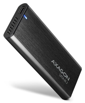 AXAGON box na M.2 SSD / EEM2-SBC / USB-C / USB 3.2 Gen2 / kabel 20cm USB-C na USB-A