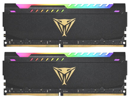 PATRIOT Viper Steel RGB 16GB DDR4 3200MHz / DIMM / CL16 / 1,35V / Heatshield / KIT 2x 8GB