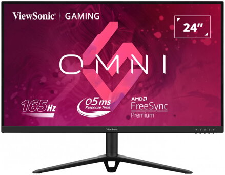 ViewSonic VX2428J / 24"/ IPS / 16:9/ 1920x1080 / 165Hz/ 0.5ms/ 250cd/m2 / Freesync premium /  2xHDMI / DP /výšk. nast.