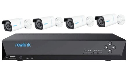 Reolink NVS8-8MB4 set videorekordér a 4ks IP kamera P330, 8x PoE, včetně 2TB HDD ( max. 2x 6TB ), VGA, HDMI, IP kamery 8