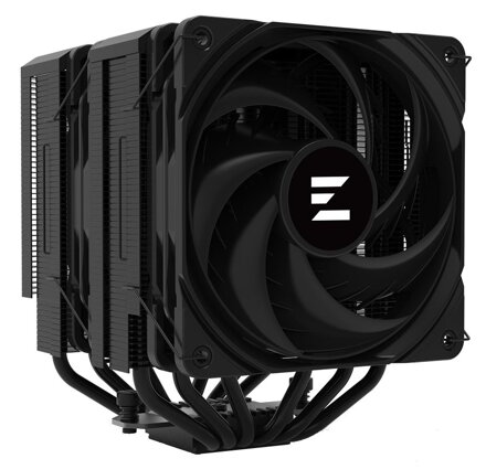 Zalman chladič CPU CNPS14X DUO Black / dual tower / 120mm ventilátor / 6x heatpipe / PWM / výška 159mm / pro AMD i Intel