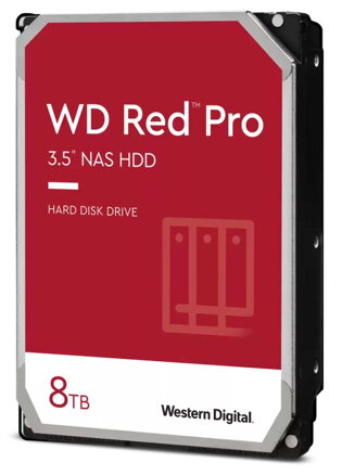 WD RED Pro 8TB / WD8005FFBX / SATA 6Gb/s / Interní 3,5"/ 7200 rpm / 256MB