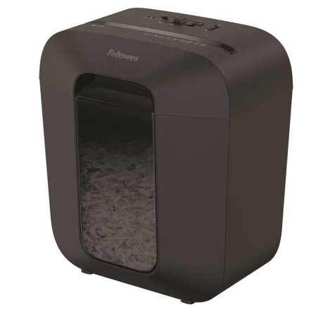 FELLOWES skartovač LX 25/ křížový řez 4x40 mm/ objem koše 11,5 l/ stupeň utajení P-4 (důvěrné)/ černý