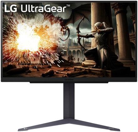 LG monitor 27GS75Q-B  IPS 27"/ 2560x1440 / 180Hz/ 300cdm / 1ms/ 1000:1/DP/HDMI/pivot/ výškově nastavitelný