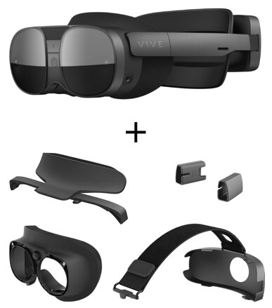 HTC VIVE XR Elite Refresh Brýle pro VR+ XR virtuální + smíšenú realitu /4K/ 6DoF/ 110°/ 90Hz/ 625g/ 2x ovládač/ batérie