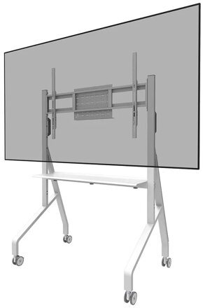 POŠKOZENÝ OBAL - Neomounts FL50-525WH1 /Držák displeje/vozík/55-86"/4 kolečka/VESA 900X600/nosn. 76kg/nast.výšky/bílý