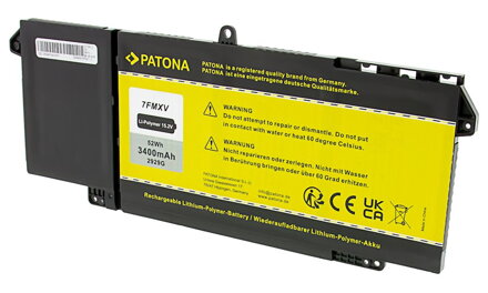 PATONA baterie pro ntb DELL Latitude 5320/7320/7420/7520 3400mAh Li-Pol 15,2V 7FMXV