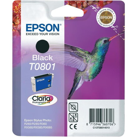 Epson inkoustová náplň/ C13T080140/ R265/ R360/ RX560/ Černá