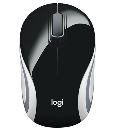 Logitech myš M187/ Bezdrátová/ Optická/ 1000dpi/ USB přijímač/ černá