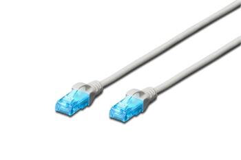 Digitus Patch Cable, UTP, CAT 5e, AWG 26/7, měď, šedý 2m