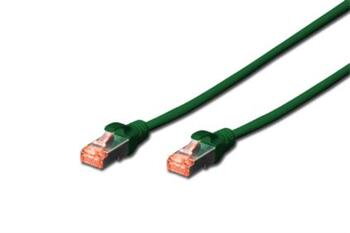 Digitus Patch Cable, S-FTP, CAT 6, AWG 27/7, LSOH, Měď, zelený 10m