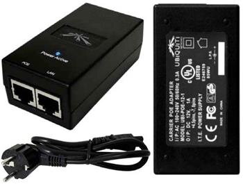 Ubiquiti POE-24, PoE adapter 24V/0,5A (12W), včetně napájecího kabelu